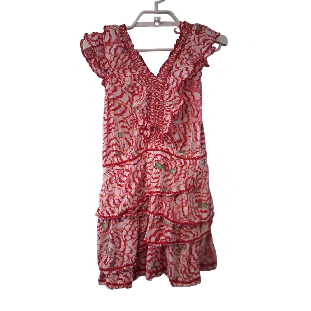 Poupette St Barth Carol mini dress girls 12 ruffles